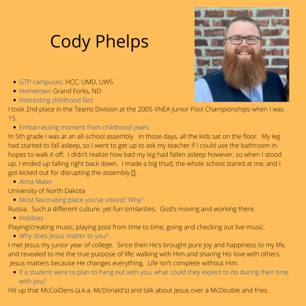 Cody Phelps Bio